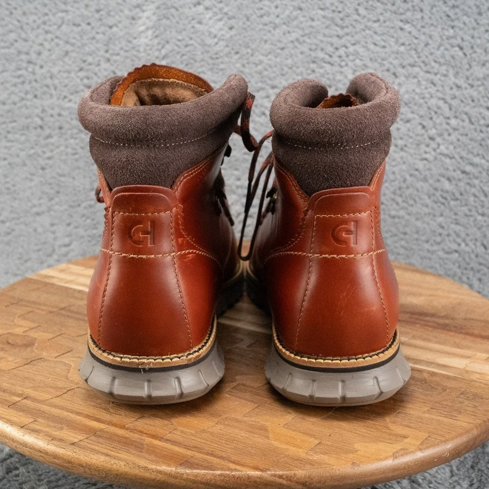Cole Haan ZeroGrand Mens Size 11 Leather Brown #C30405 Hiker Boots Waterproof